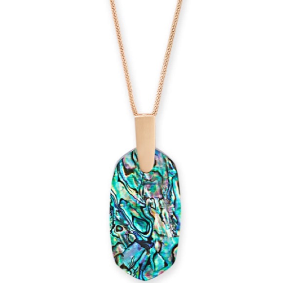 NWT Kendra Scott RSG Inez Necklace in Abalone! - Picture 2 of 11